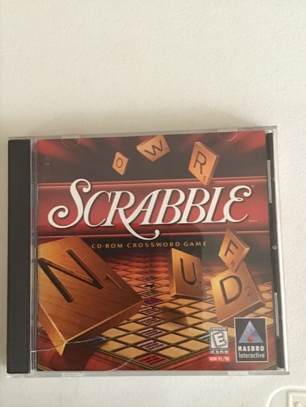 Scrabble CD-ROM Crossword Game PC Windows 95 98 Me Hasbro Infogrames 2001 CIB